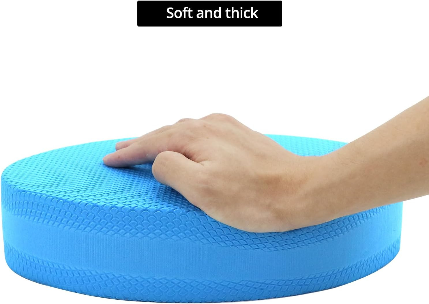 Stability Trainer Pad Blue Foam Balance Cushion Non Slip Yoga Pilates Rehab