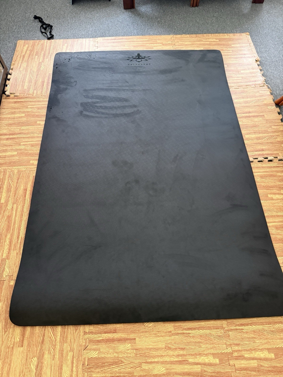 Hatha Yoga Large TPE Yoga Mat 6’X4’X1/2″ Extra Thick Non-Slip Exercise Mat – for