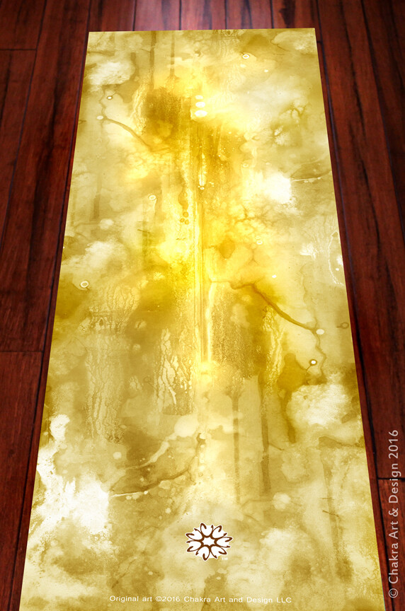 Solar™ (gold) Spiritual, Artistic, unique chakra yoga mat
