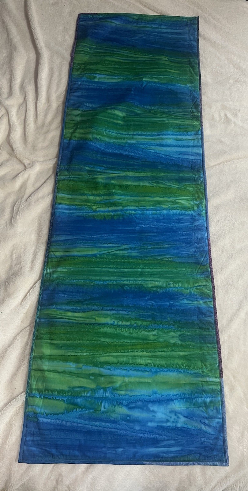 Hand Dyed Batik Fabric Yoga Mat