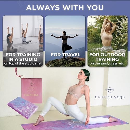 Travel PRO 1.5mm – Foldable Fitness & Exercise Mat with Bag | Mandala