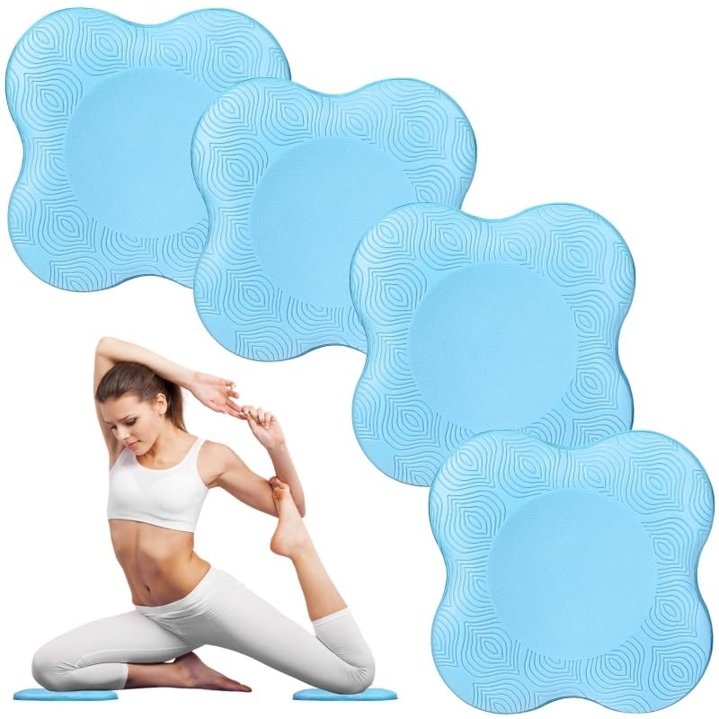 2 PCS Extra Thick Yoga Knee Pad Mats Foam Pilates Workout Exercise Support Pad