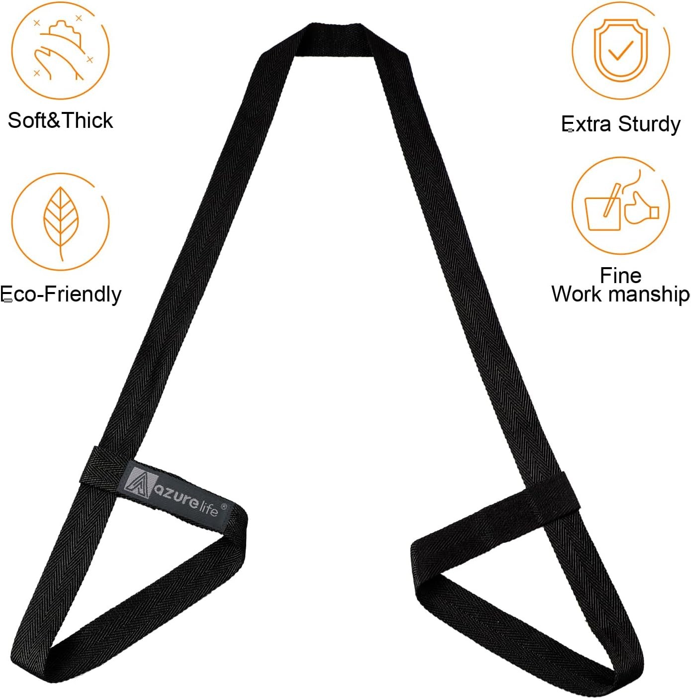 [MAT NOT Included] Yoga Mat Sling, Yoga Mat Straps for Carrying, Easy-Cinch Yoga