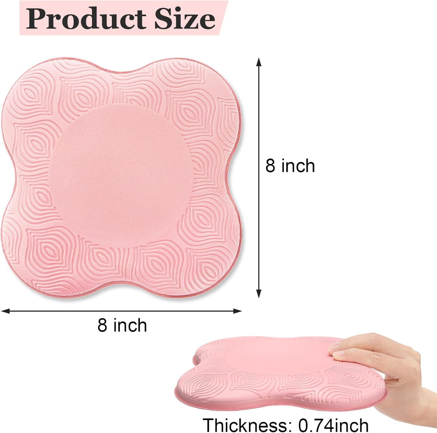 6 Pack Yoga Knee Pads, Pilates Knee Pad Cushion Extra Thick Foam for Knees Elbow