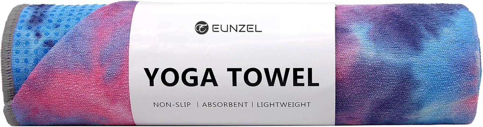 Eunzel Yoga Towel,Hot Yoga Mat Towel with Grip Dots Sweat Absorbent Non-Slip for