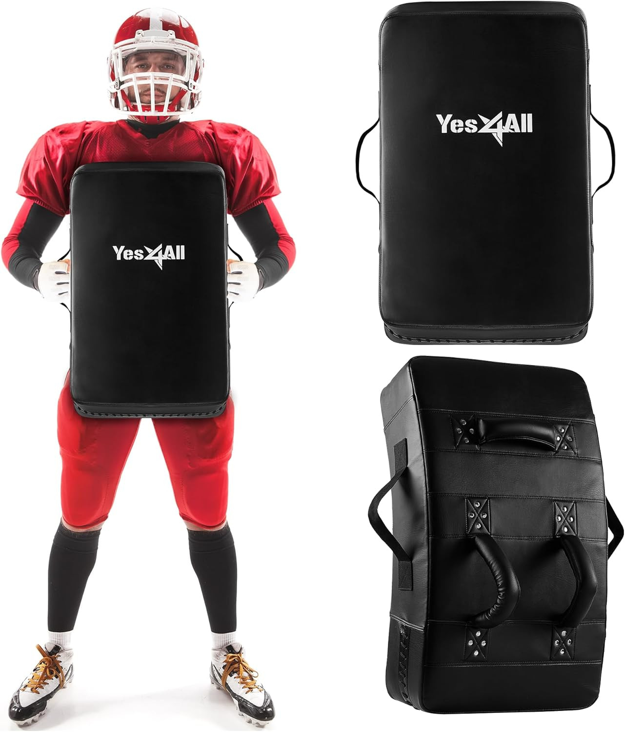 Football Blocking Pads Martial Arts Training Leather Shield