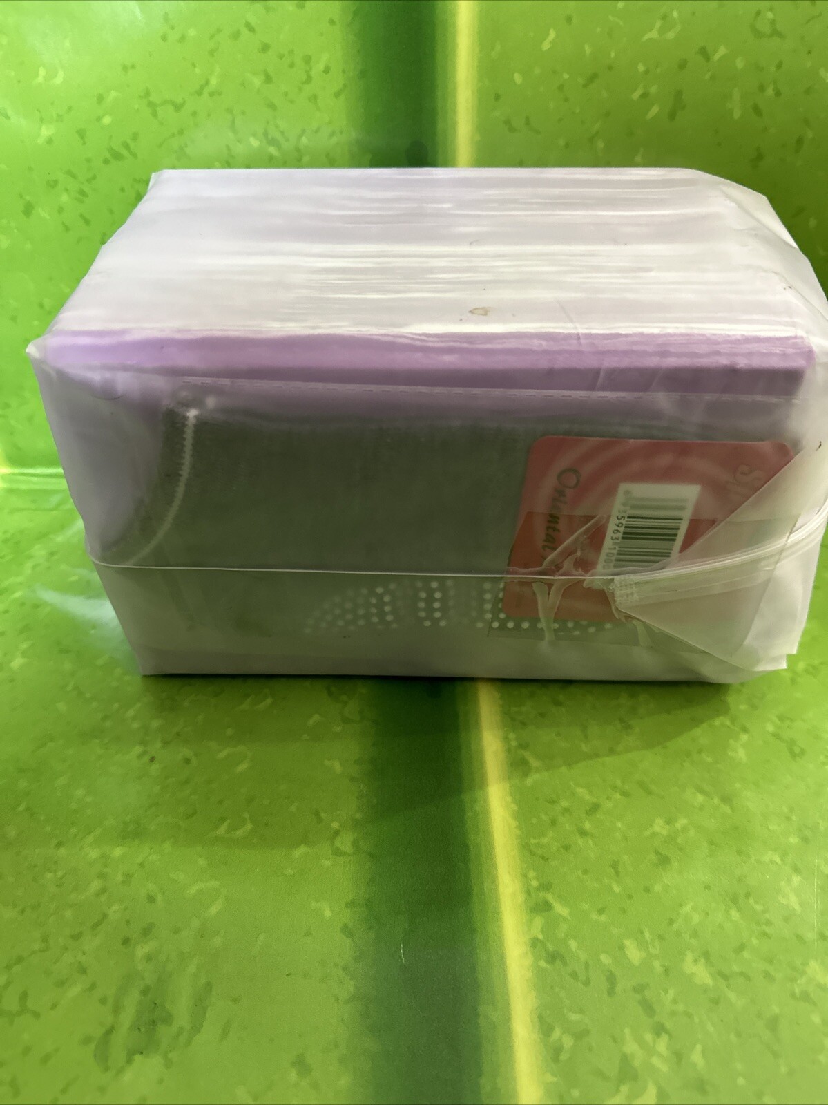 YOGA blocks 2 pack with anti slip socks And Strap color Purple