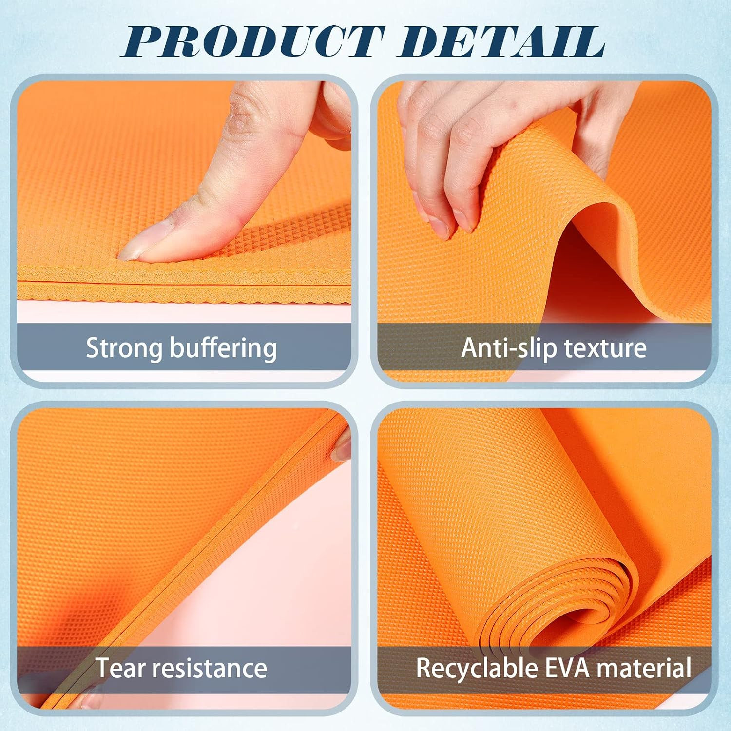 16 Pack 68″ X 24″ X 4 Mm Yoga Mats Bulk Gym Bundle Thick Eva for Kids and Adult