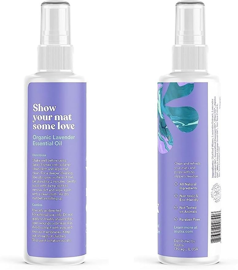 Deep-Cleansing Yoga Mat Cleaner Spray – 4 oz Lavender Aroma, Eco-Friendly