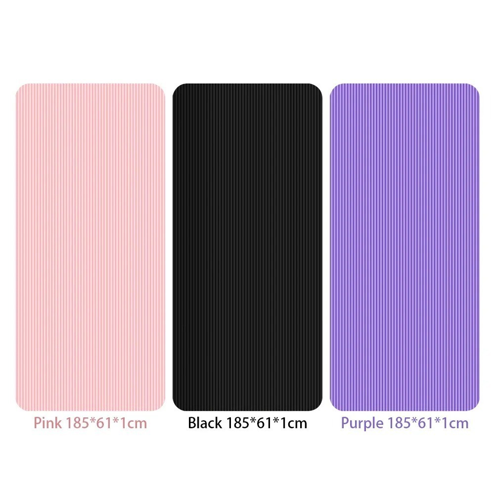Yoga Mat Non Slip Exercise Mat Thick Solid Color Fitness Mat Yoga Workout Mat Mu