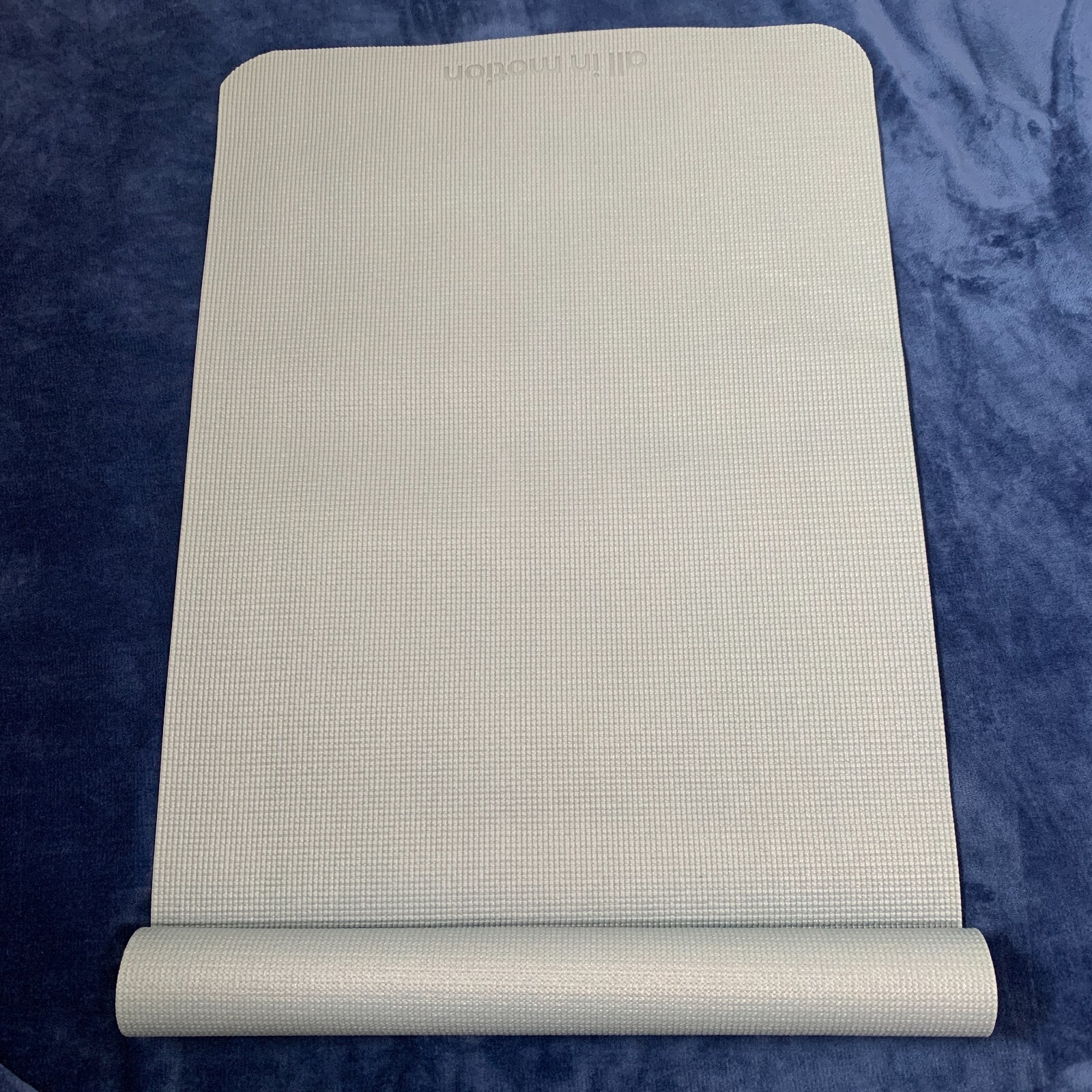 All in Motion Yoga and Pilates Thick Mat – Blue  68″ x 24″