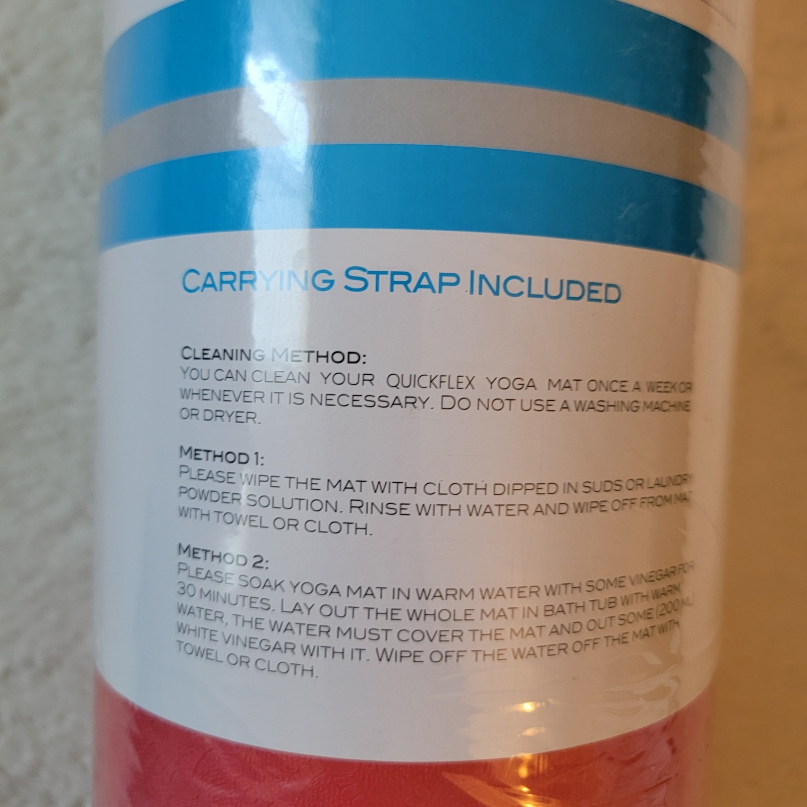 Quick Flex Yoga Mat Pink Exercise Mat