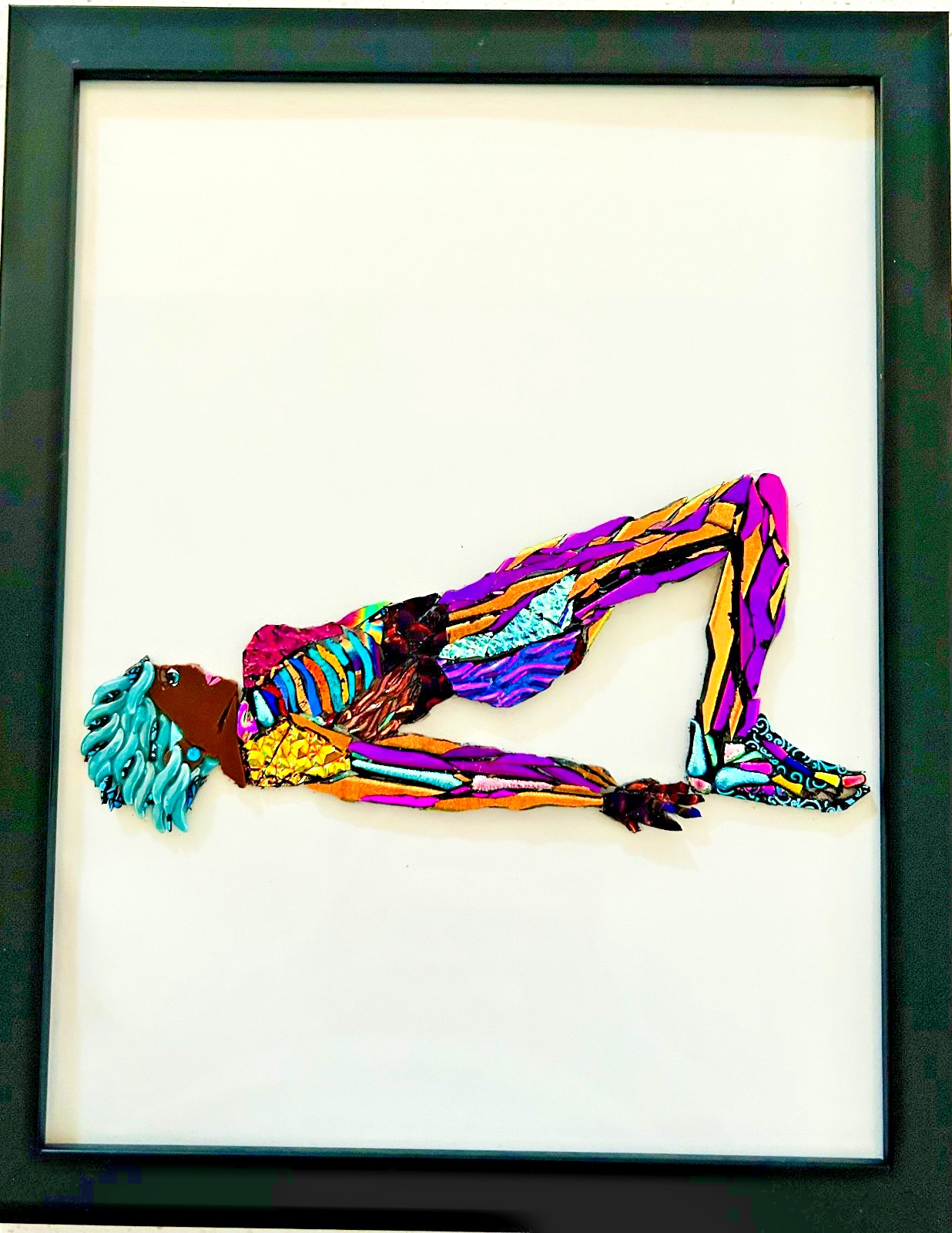Wall Art Mosaic Yoga Pose