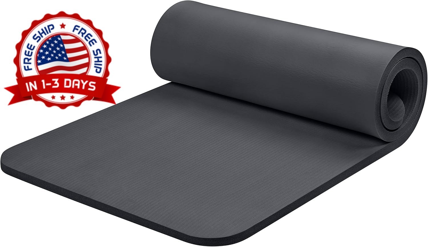 Tapete De Yoga De 1 Pulgada Con Correa De Nylon Antideslizante Para Ejercicio