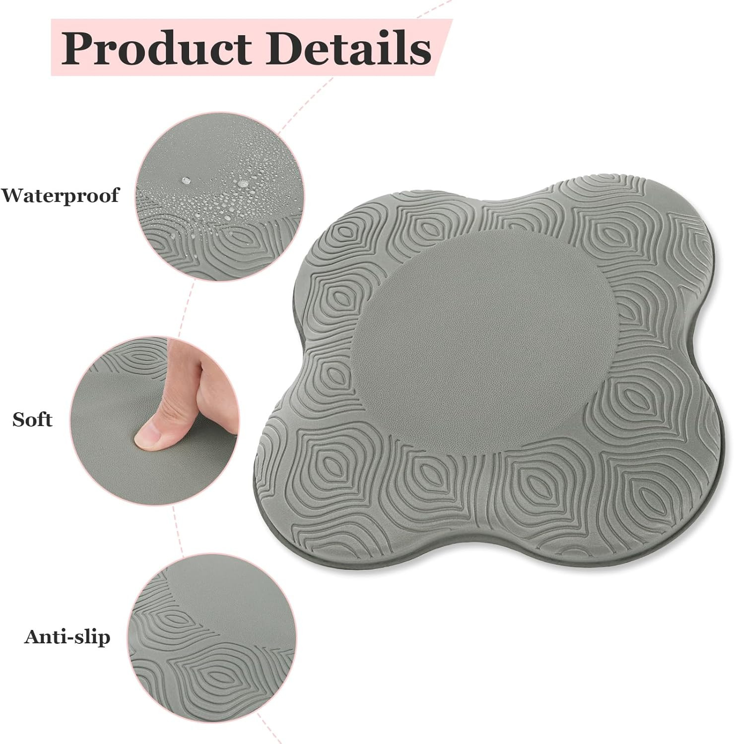 6 Pack Yoga Knee Pads, Pilates Knee Pad Cushion Extra Thick Foam for Knees Elbow
