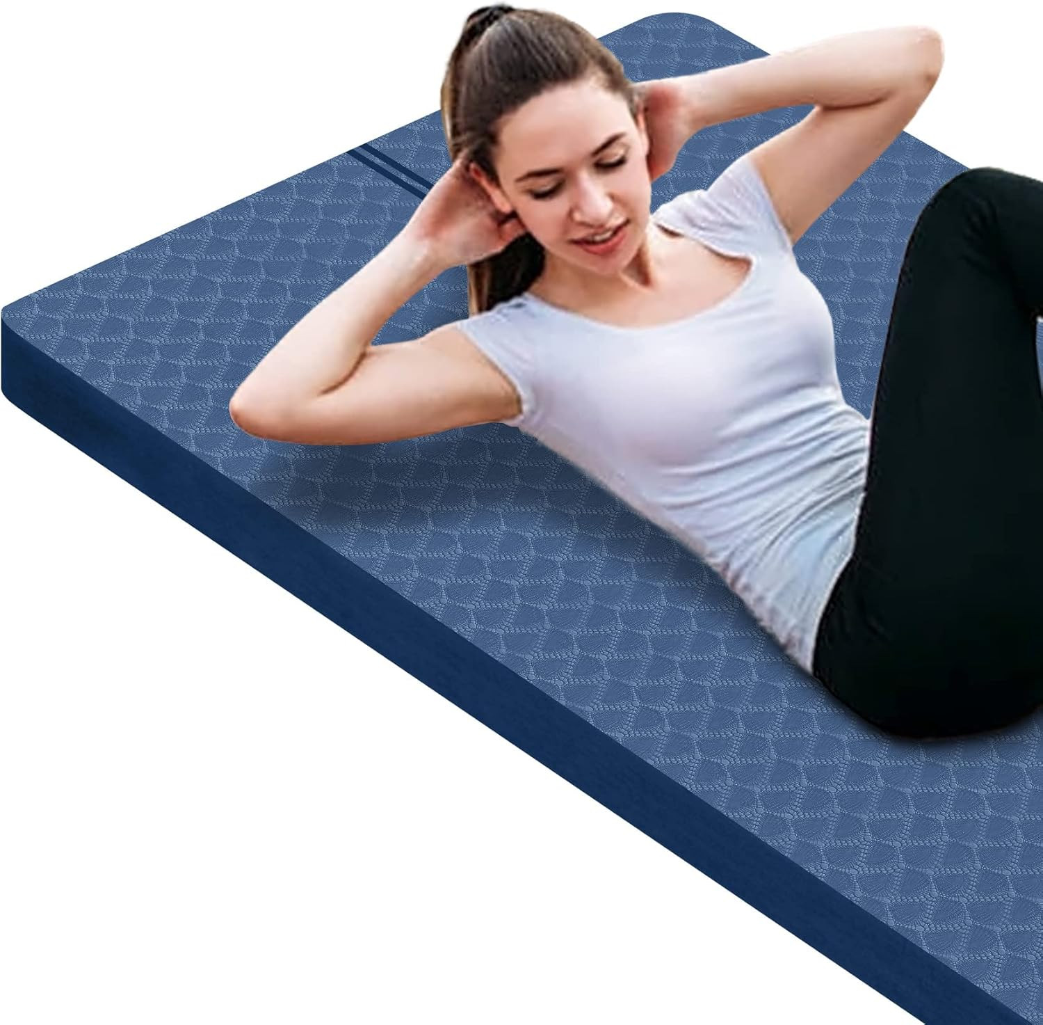 Large Exercise Mat – 15Mm/20Mm/30Mm Thick Yoga Mat | Workout Mat for Fitness, Yo