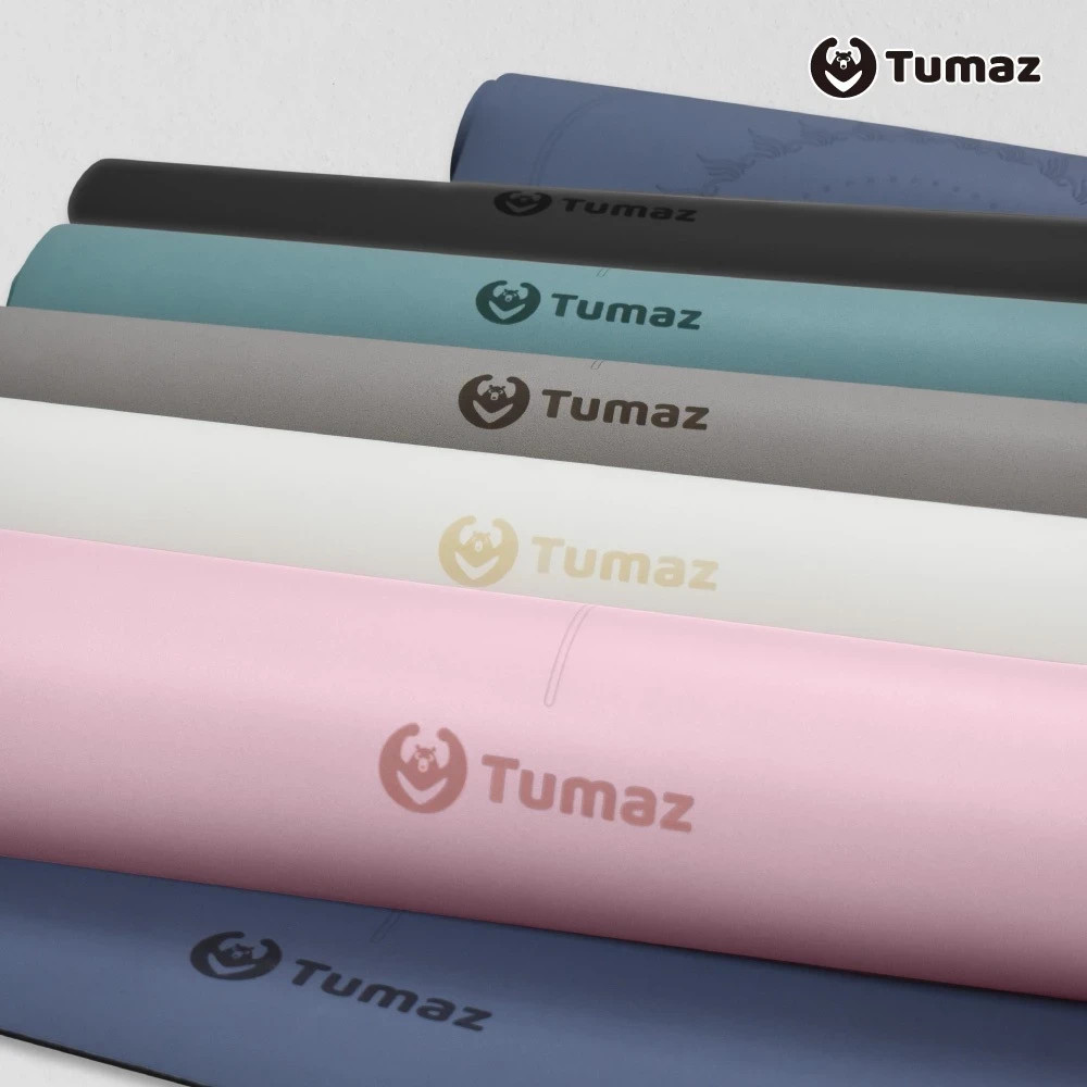 Tumaz Yoga Mat 5mm (Sky) PU + Natural Rubber 台灣設計/製造 (183x68x0.5cm) – Pink