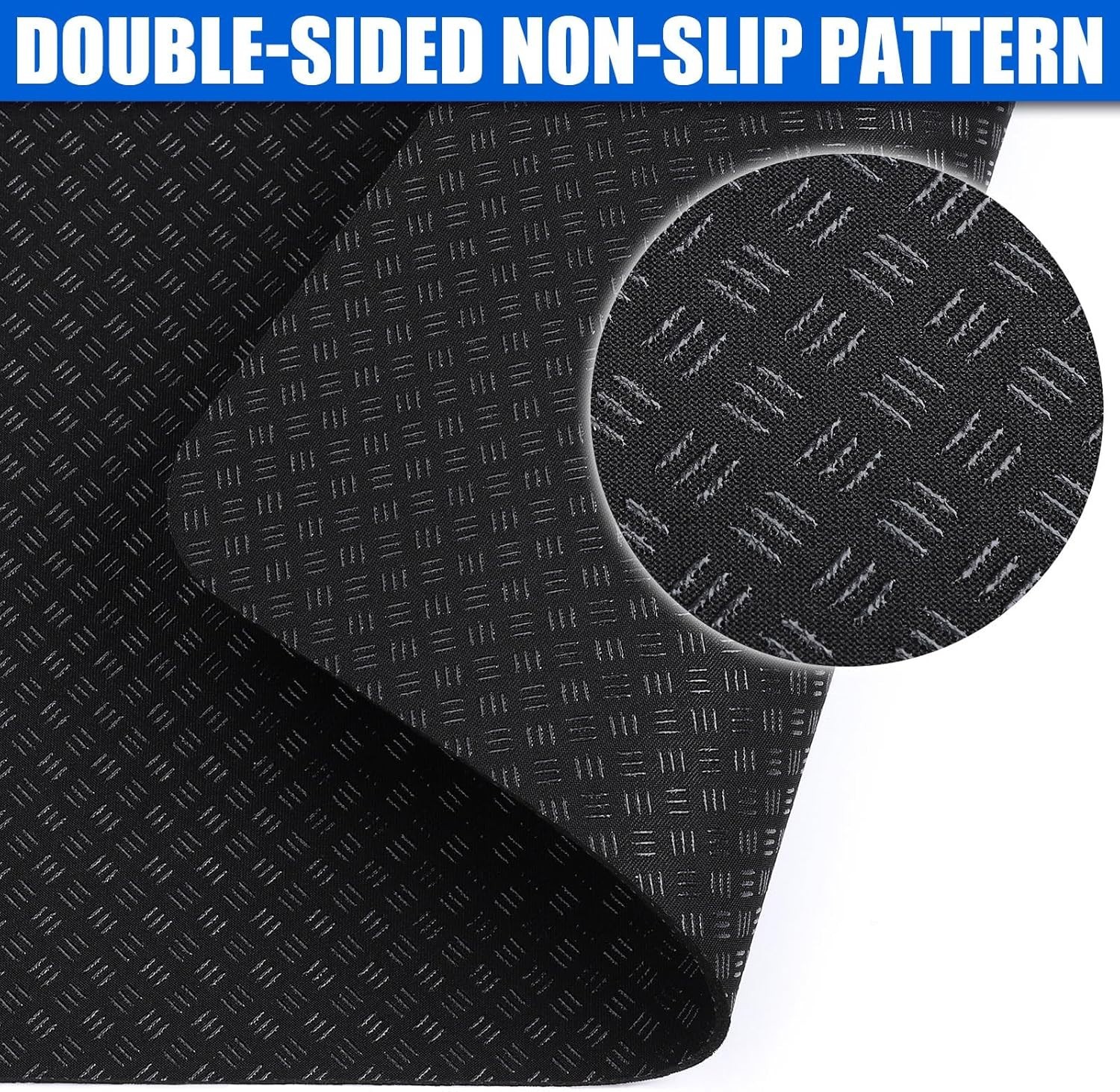 Stability & Protection: Double-Sided Exercise Mat for Under Desk Ellipticals