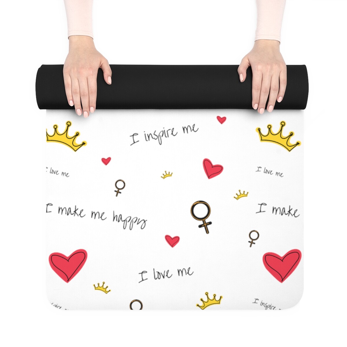 I Love Me~Anti-Slip~Rubber~Practical~Exercise~Yoga Mat
