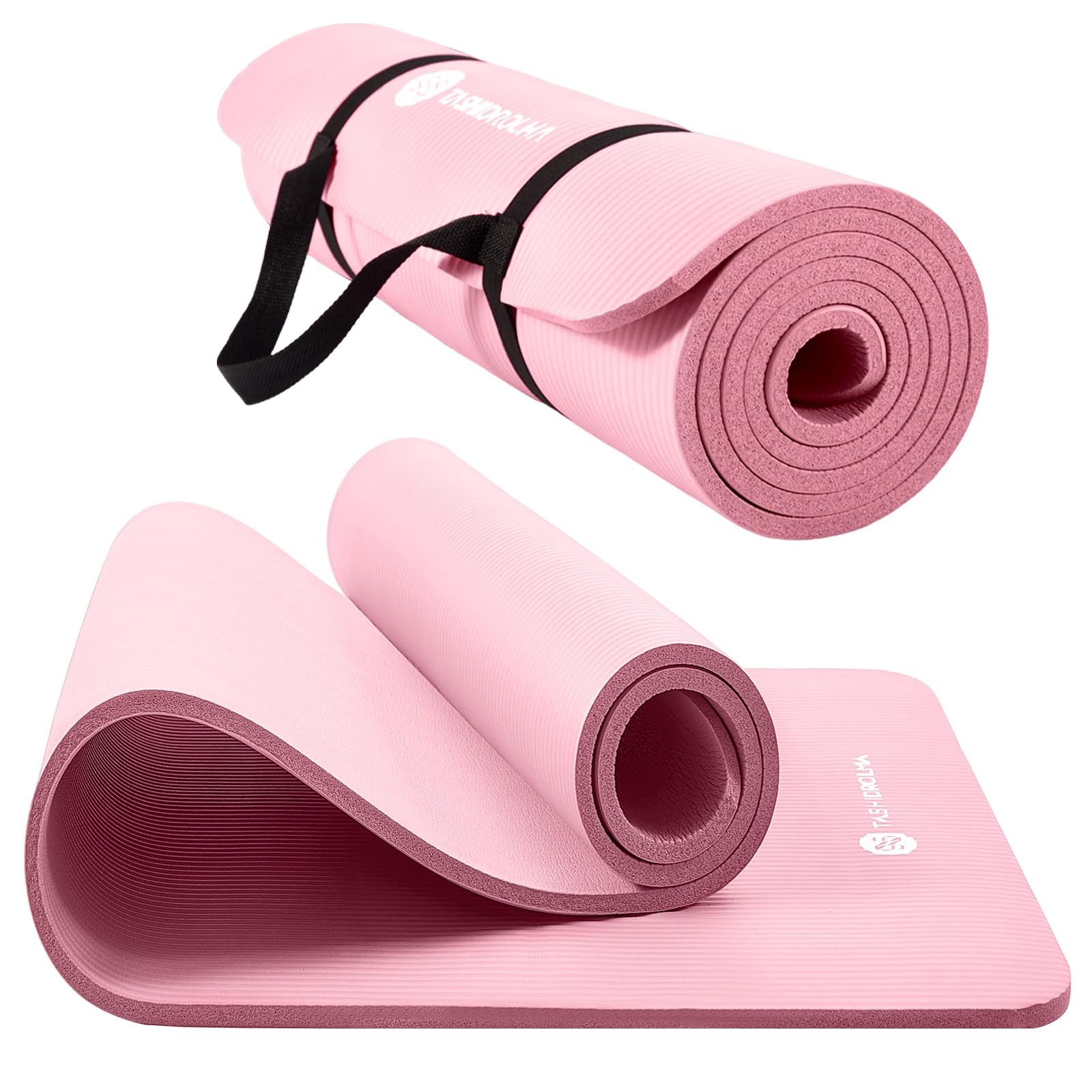 Yoga Mat Non Slip, NBR Gymnastics Mat with Carry Strap, Sports Mat Fitness Mat…