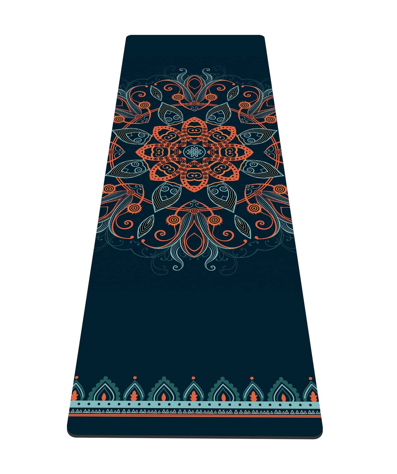 Yoga Mat Print Extra Thick TPE Non Slip Fitness Exercise Mat with Carrying Ba…