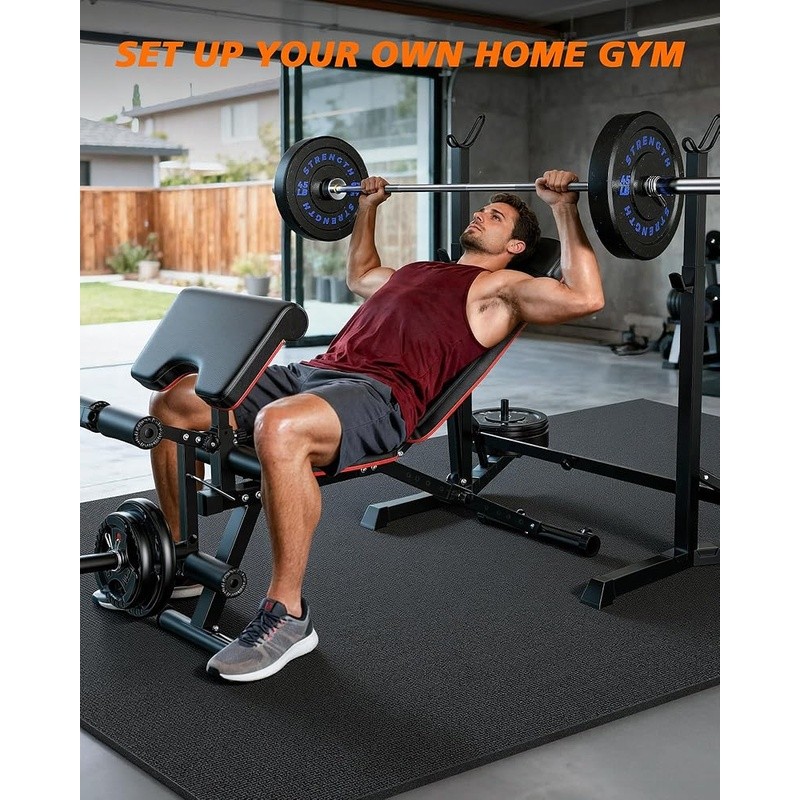 Non-Slip Workout Mat Extra Thick Shock Absorbent Portable Yoga Exercise Mat New