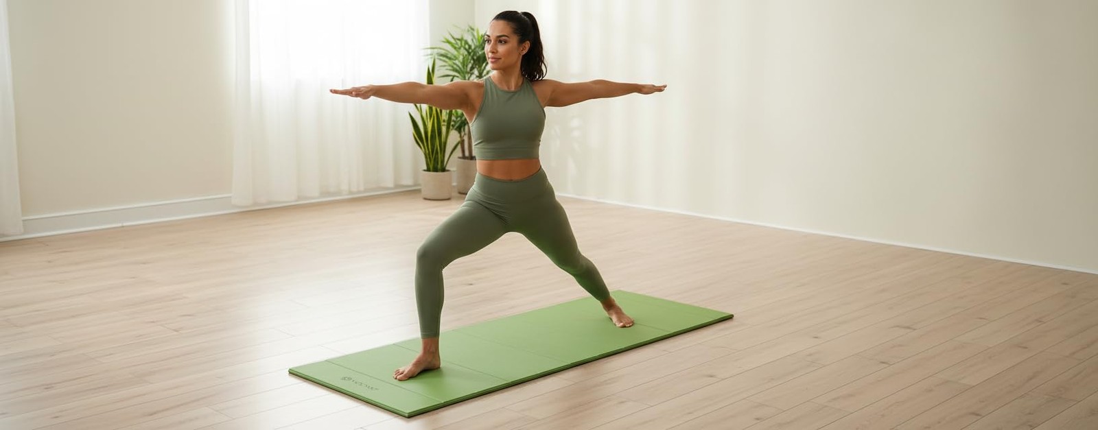 Folding Yoga Mat, TPE Folding Yoga Mat, Foldable Exercise Mat for Yoga, Pilat…
