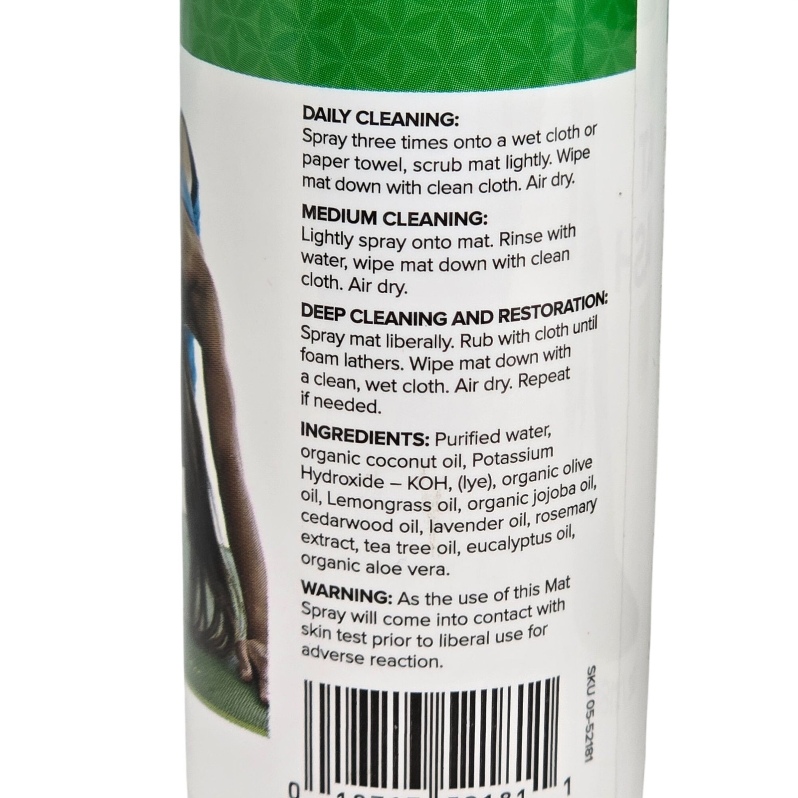 Gaiam Yoga Mat Wash All-Natural Cleaning Spray 4 Fl Oz 118ml