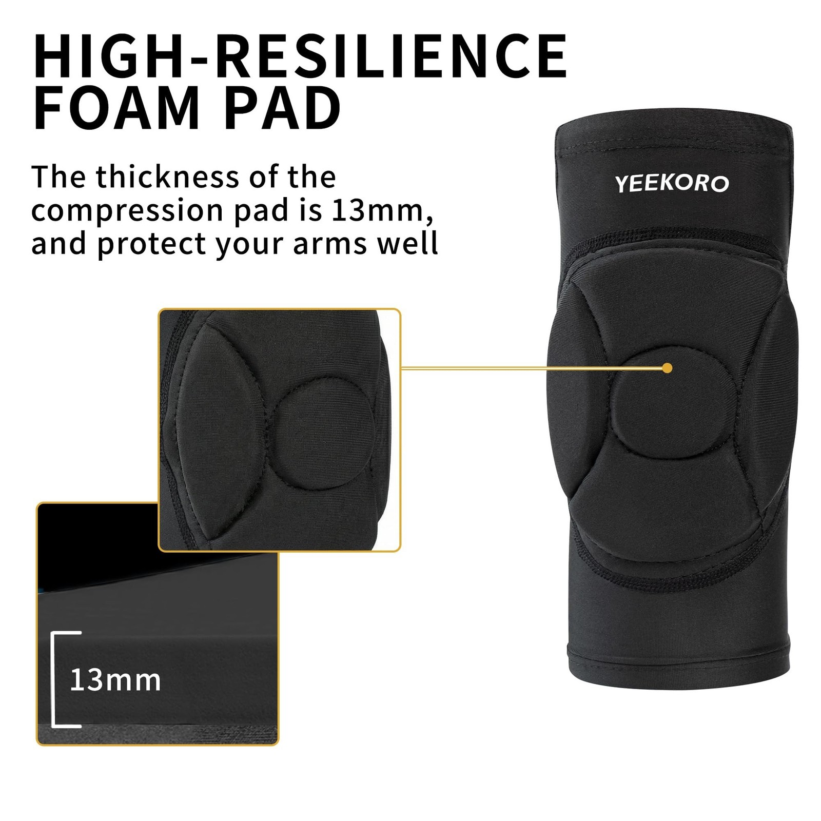 Kids/Youth Knee Pads Elbow Pads Compression Support Sleeve with Thickened Pad…