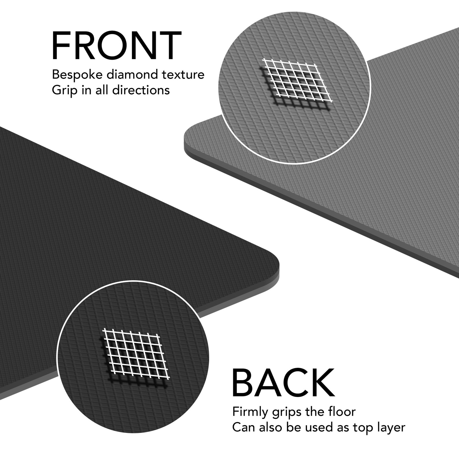 Large Exercise Mat – Extra Thick 10mm Workout Mat (72″x32″) – Non-Sl