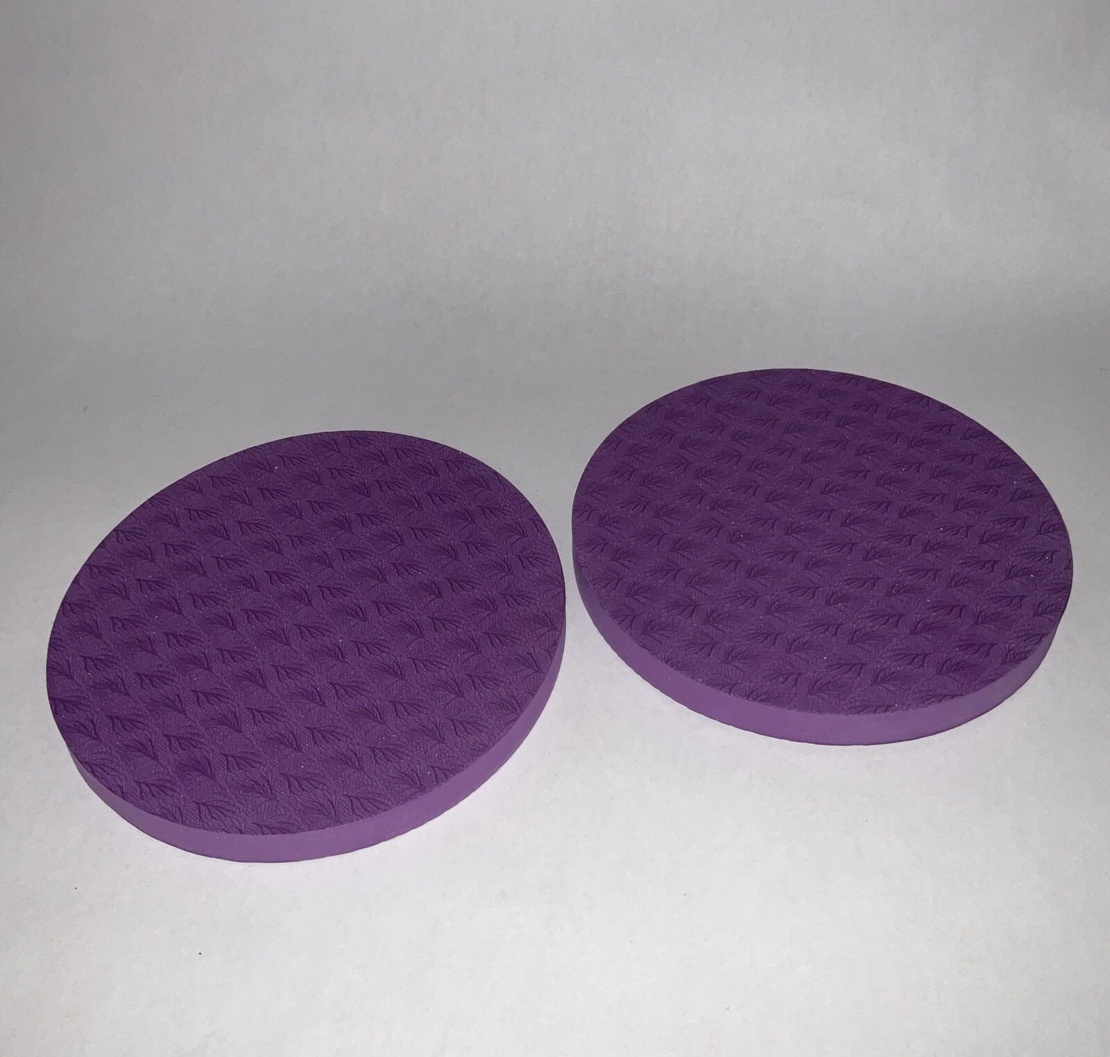 2PCS Round Yoga Mat Knee Elbow Pad, Exercise & Fitness Foam Non Slip