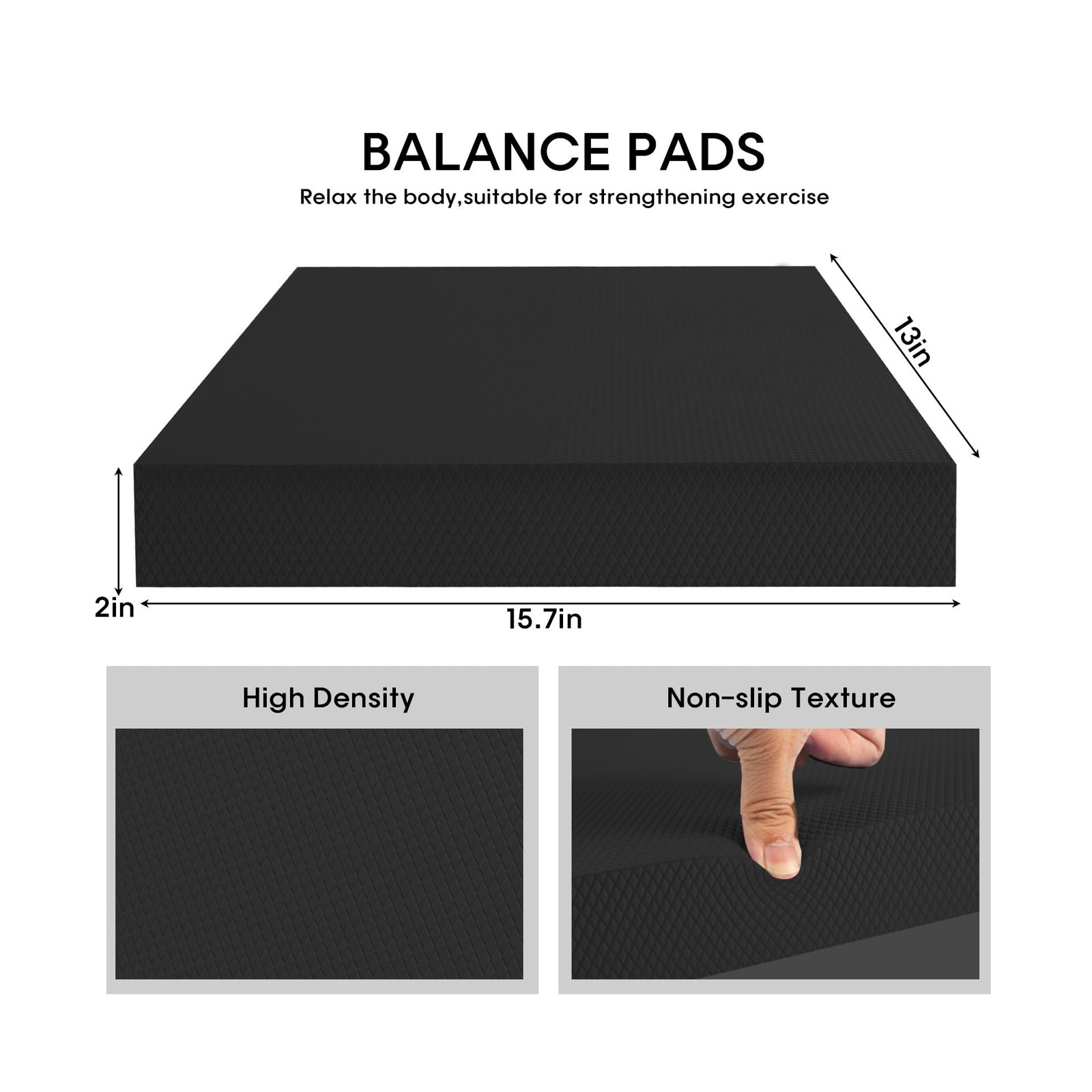 Exercise Balance Pad，Balance Foam Mat for Physical Therapy Equipment & St