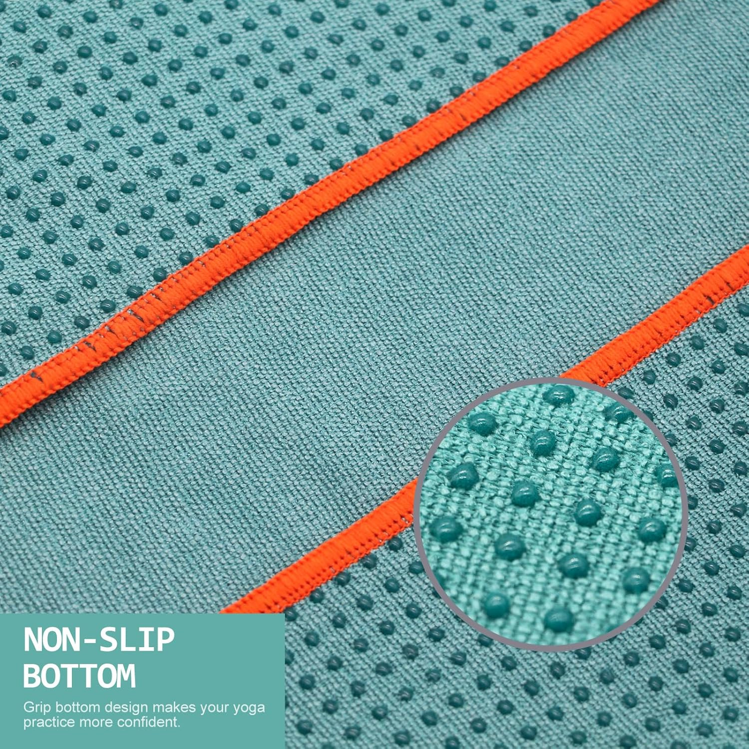 2 Pack Hot Yoga Towel with Grip Dot, Non Slip Yoga Mat Towe Sweat Absorbent Towe