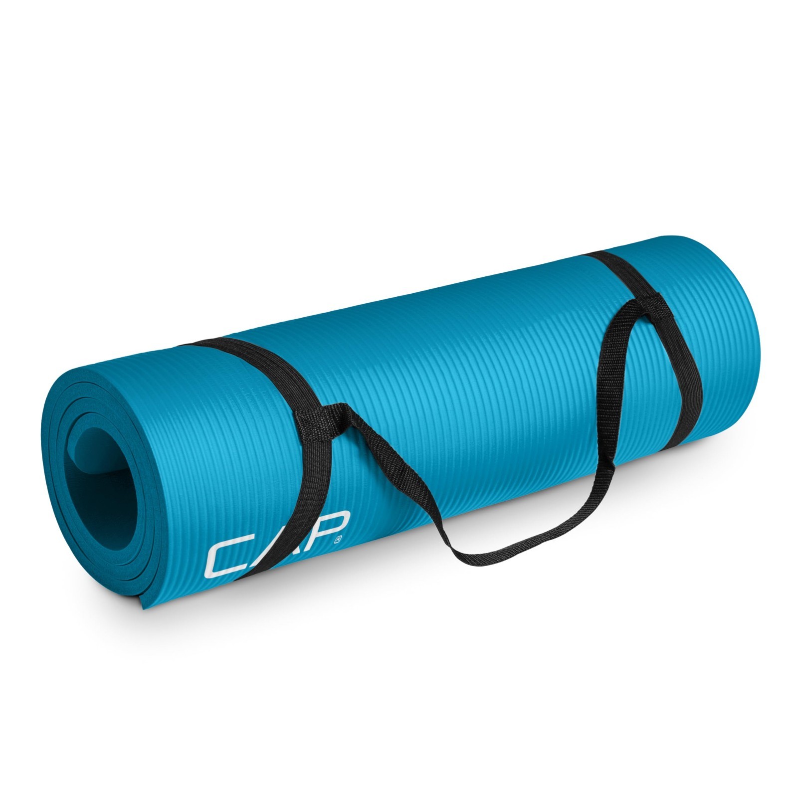 High Density 1/2-Inch Exercise Yoga Mat with Strap | Non-Slip, Multiple Colors