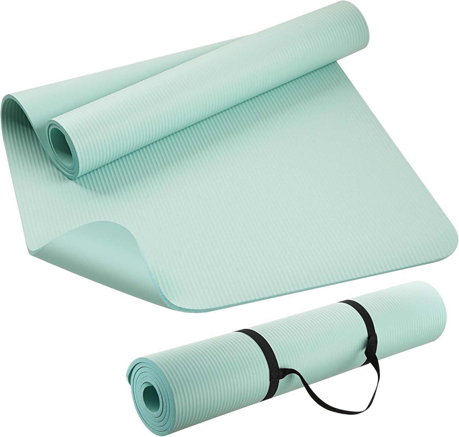 Extra Thick NBR Yoga Mat for Women & Men, 10Mm Thick, 72”X32” Large Exercise Mat