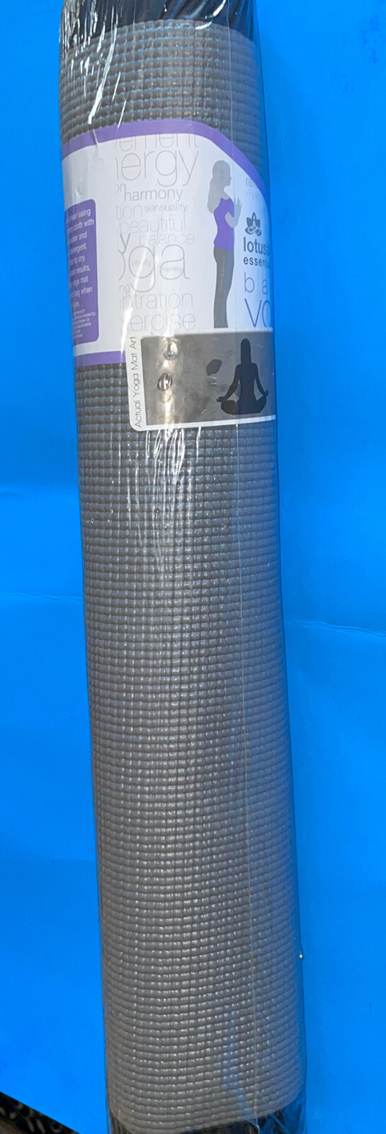 Lotus Body Essentials Yoga Mat Durable Light Non Slip Adj Carry Strap NEW Sealed