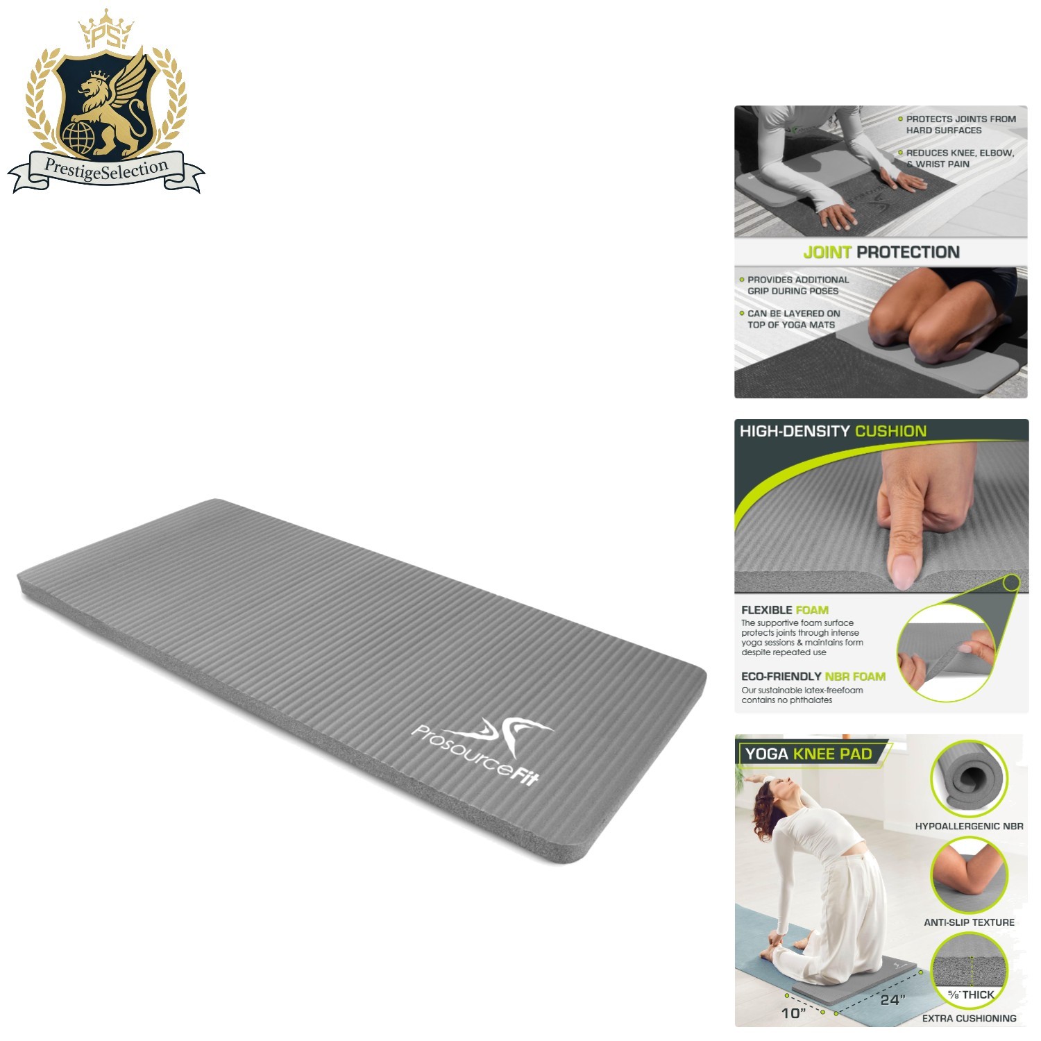 Lightweight 15mm Yoga Knee Pad – Sleek Cushion for Pain-Free Pilates & More