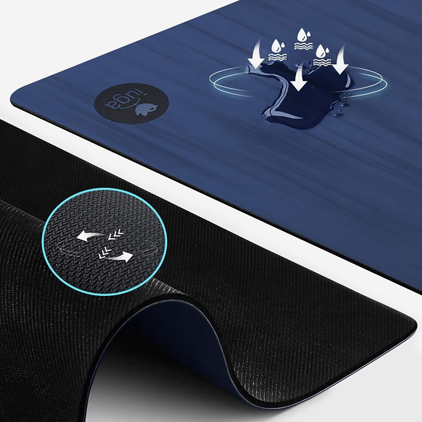 Pro Yoga Mat Non Slip Pilates Anti-tear Eco Friendly Hot Yoga PU SGS Certified